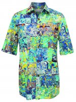 Jams World Men's Cotton Shirt - Bluestone Yukata