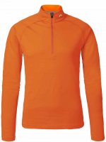 kjus second skin halfzip midlayer top k orange