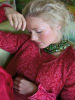 Oleana Merino/Silk Cardigan Style 142