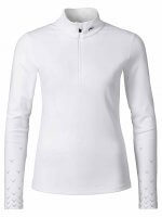 kjus ladies feel printed halfzip top white